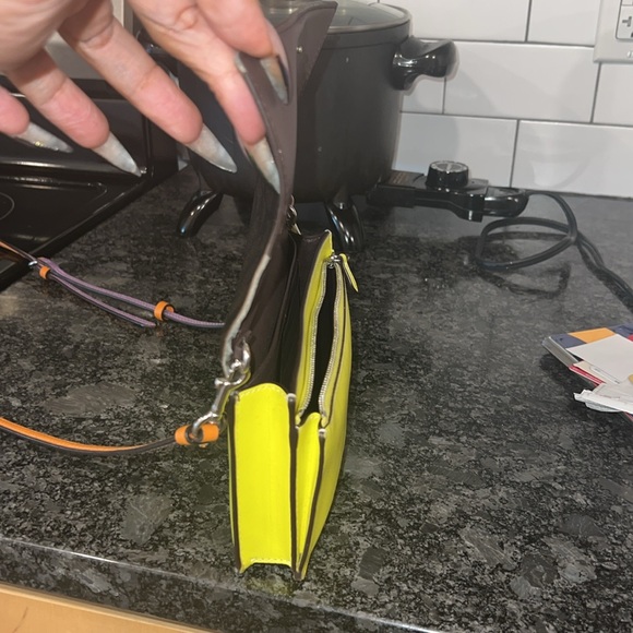 Anna Foldover Clutch Crossbody In Colorblock Signature Canvas - Picture 8 of 13